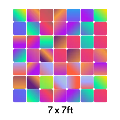 7x7 shimmer wall icon