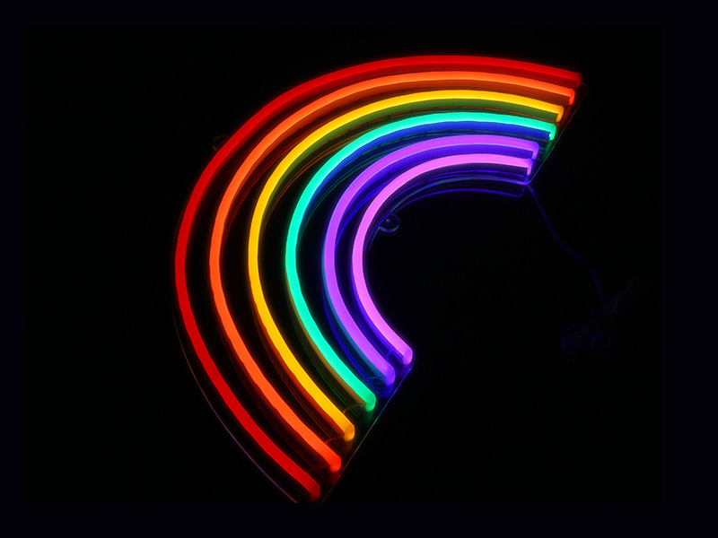 Neon Rainbow Sign