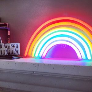 Rainbow neon sign 4