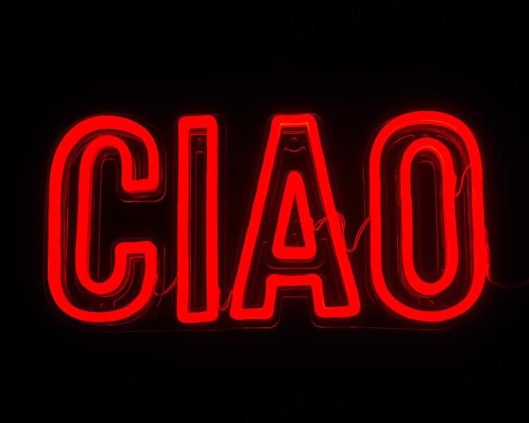 CIAO neon signs for home and restaurant