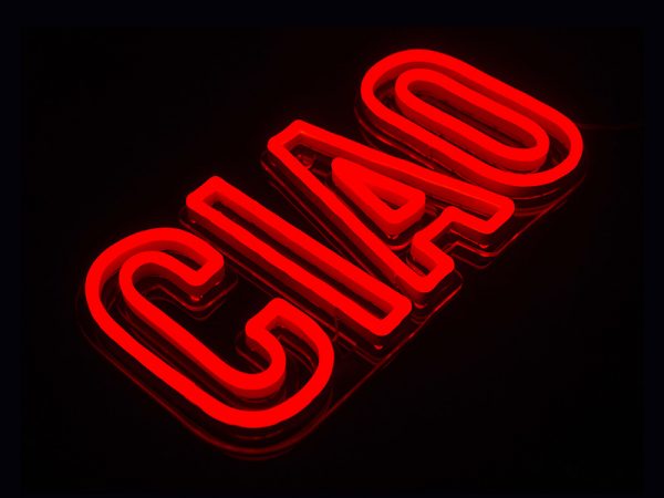 CIAO neon signs for home and restaurant