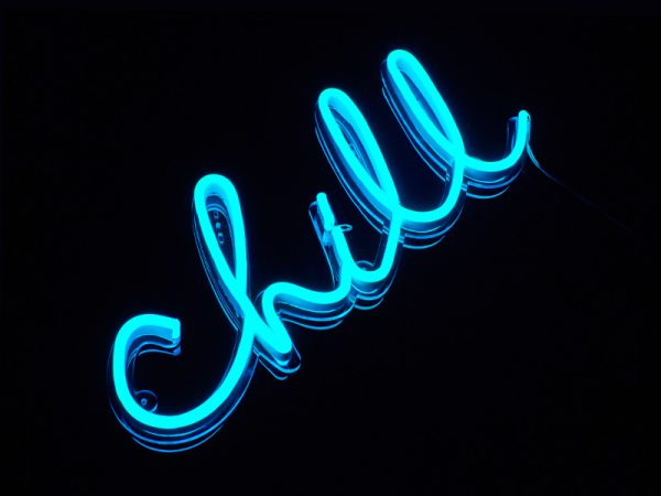 chill neon sign best custom neon signs for gifts, office and home