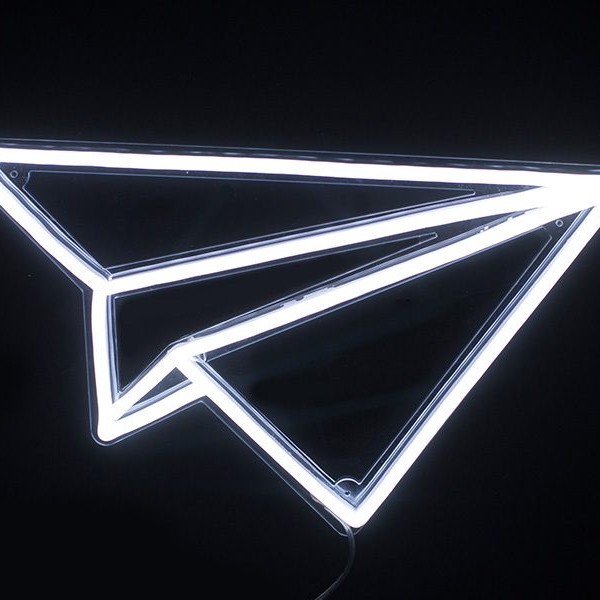 Paper Plane Neon Sign