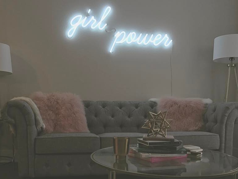 girl power neon sign