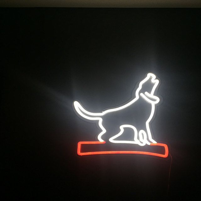 dog neon sign