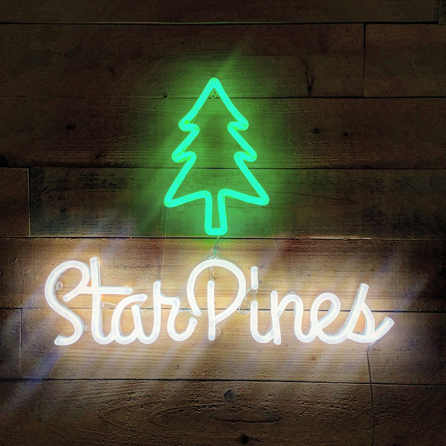 starpines neon sign