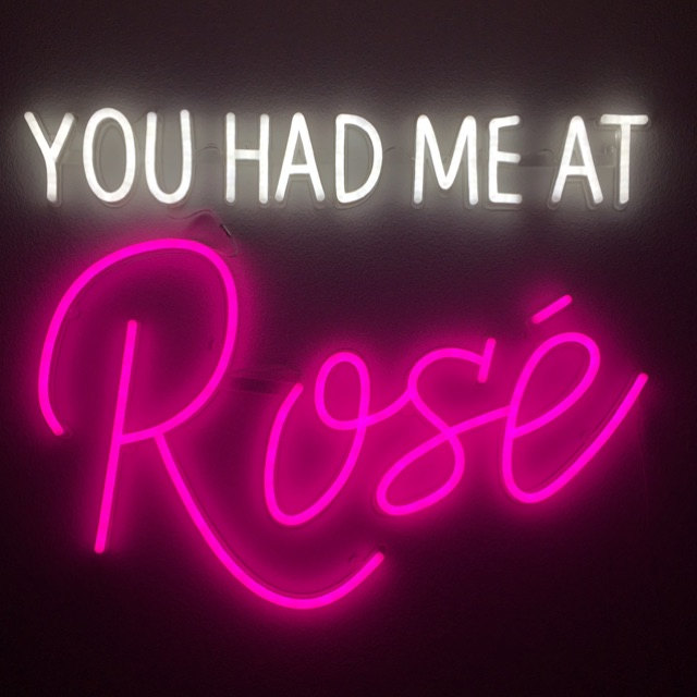 you had me at rose neon sign