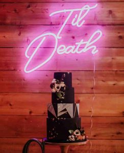 Til death, custom neon sign for anniversary decors