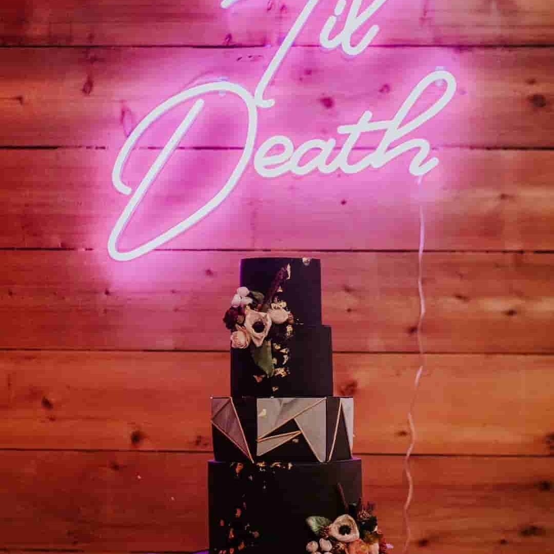 Til death, custom neon sign for anniversary decors