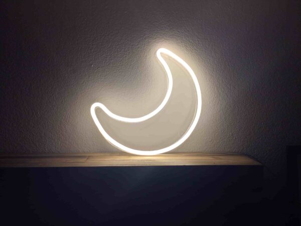 moon neon sign
