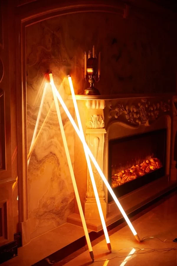 orange & yellow neon lamp