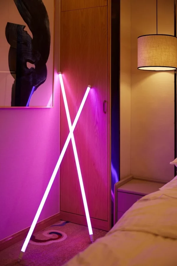 pink neon lamp tube