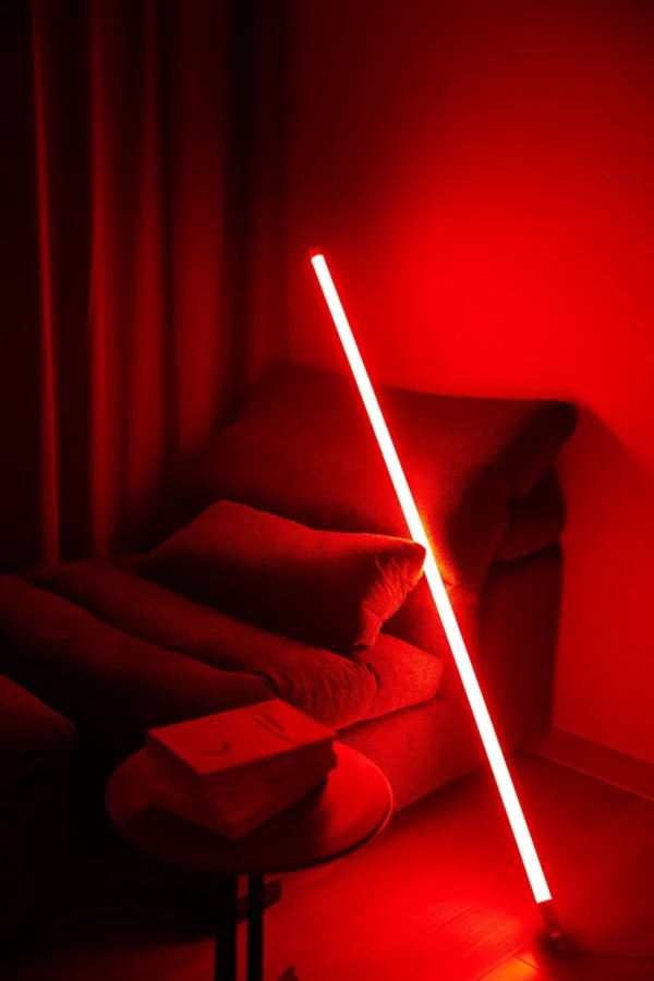 red neon lamp