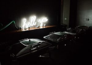 catering neon sign