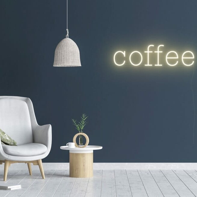 Custom coffee neon sign for coffee shops