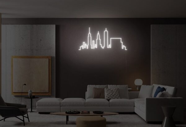 skyline neon sign