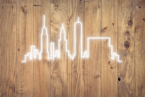 skyline neon sign