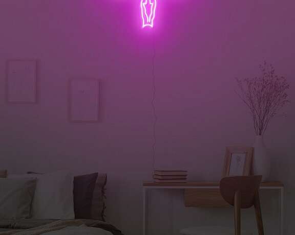womb neon sign