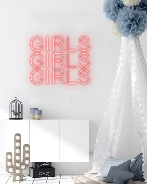 girls neon sign