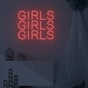 girls neon sign