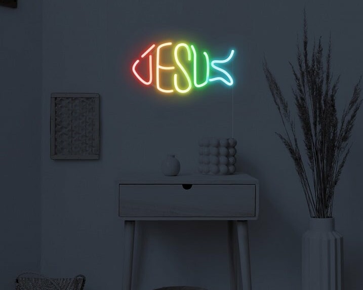 jesus neon sign2