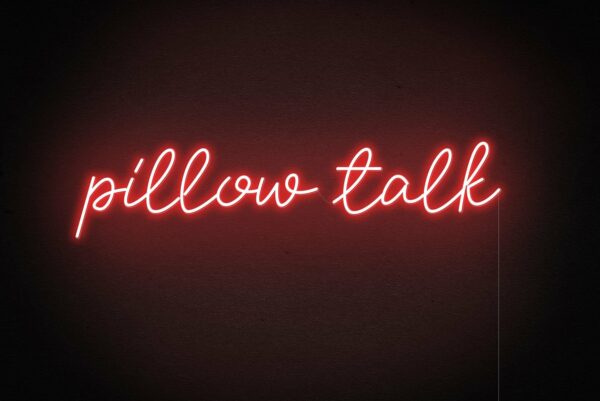 red neon sign