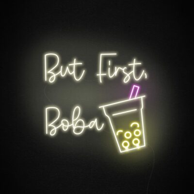 boba neon signs