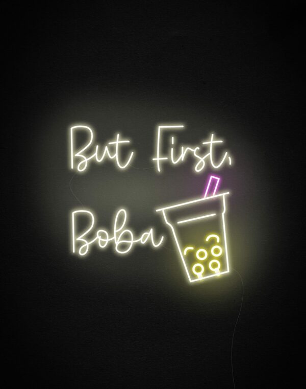 boba neon signs