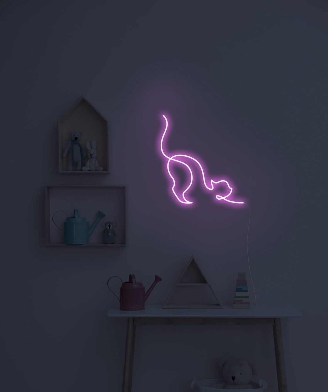 cat neon sign