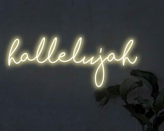 Christian neon sign