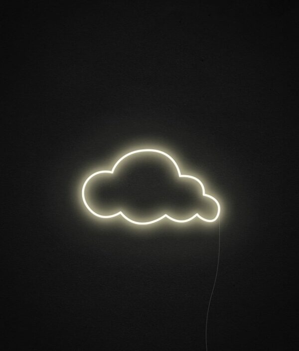 cloud led sign