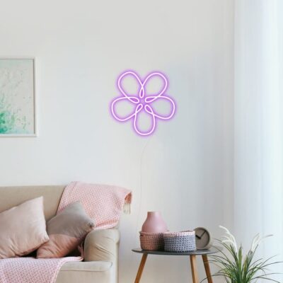 Flower Neon Sign by Echo Neon Studio: Add Colors to Walls Flower Neon Sign by Echo Neon Studio: Add Colors to Walls