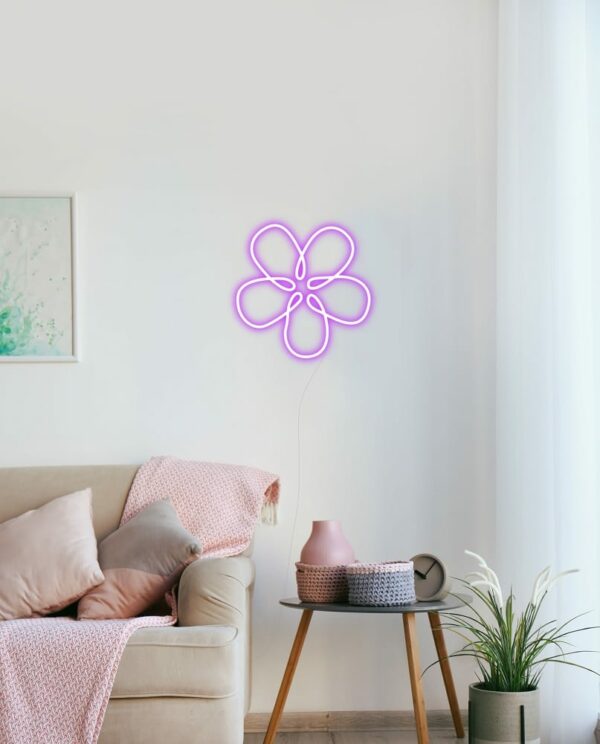flower neon sign