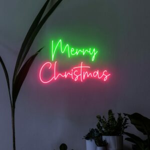 holiday neon sign