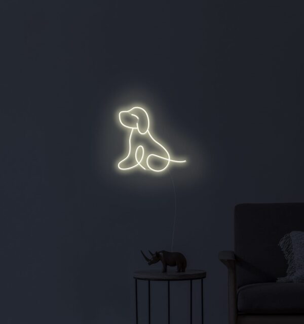 puppy custom neon sign