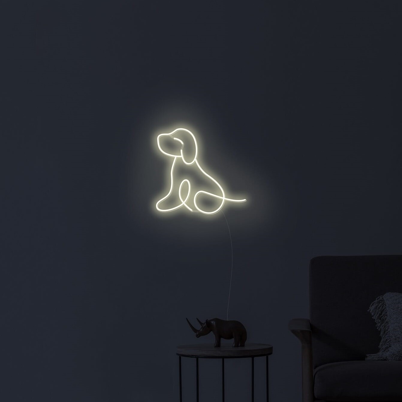 puppy custom neon sign