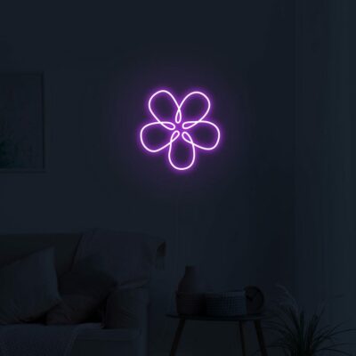 Flower Neon Sign by Echo Neon Studio: Add Colors to Walls Flower Neon Sign by Echo Neon Studio: Add Colors to Walls