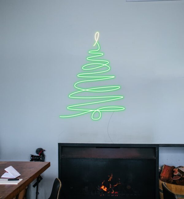 Christmas tree neon light