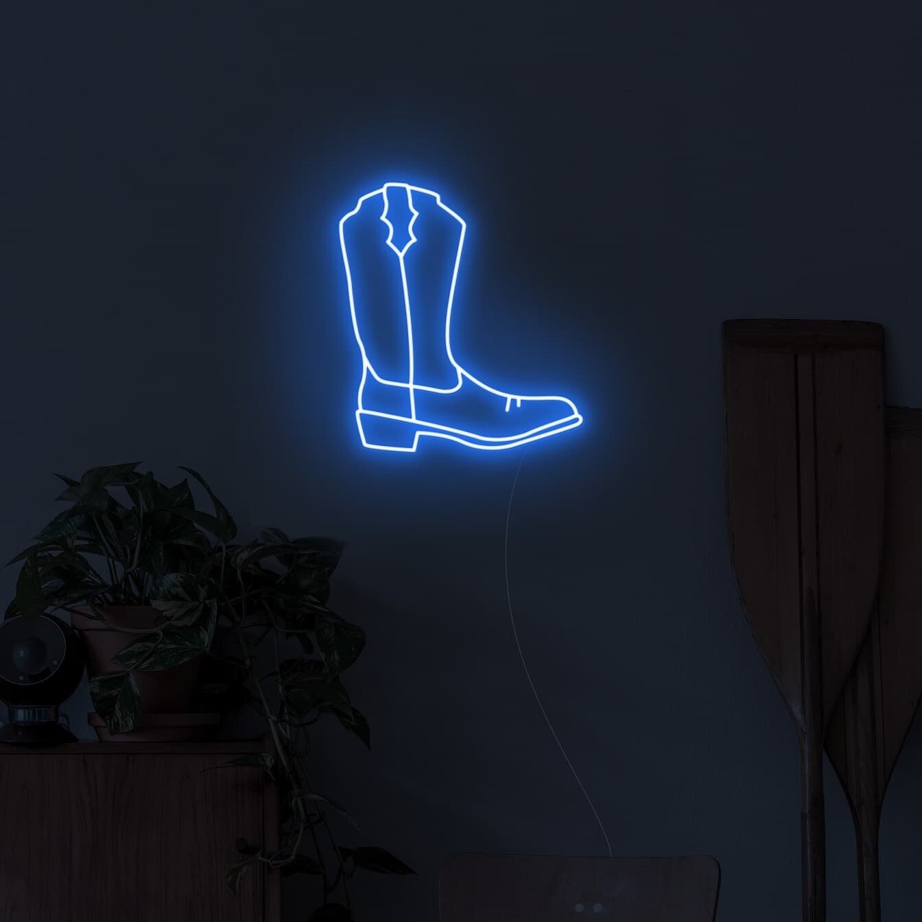 wall art neon light