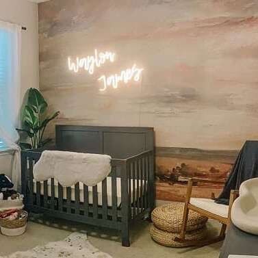 baby room neon sign