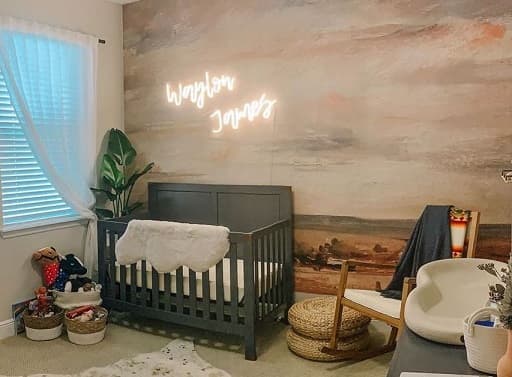 baby room neon sign