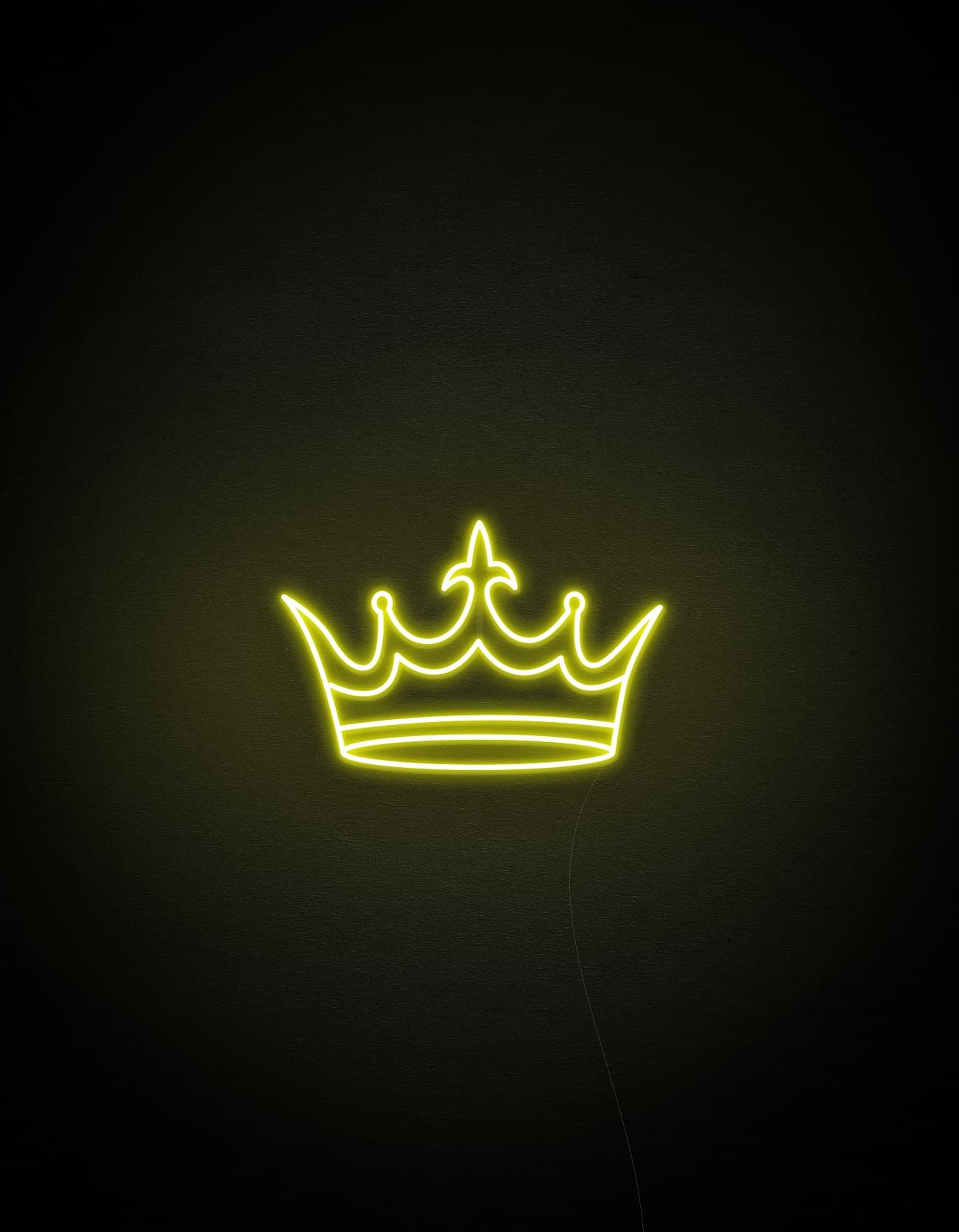 Golden Crown Neon Sign - Add Royalty Piece To Your Home