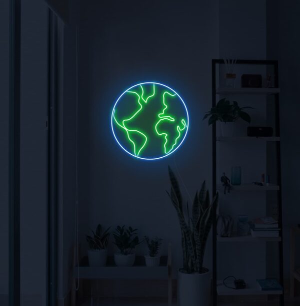 earth neon light