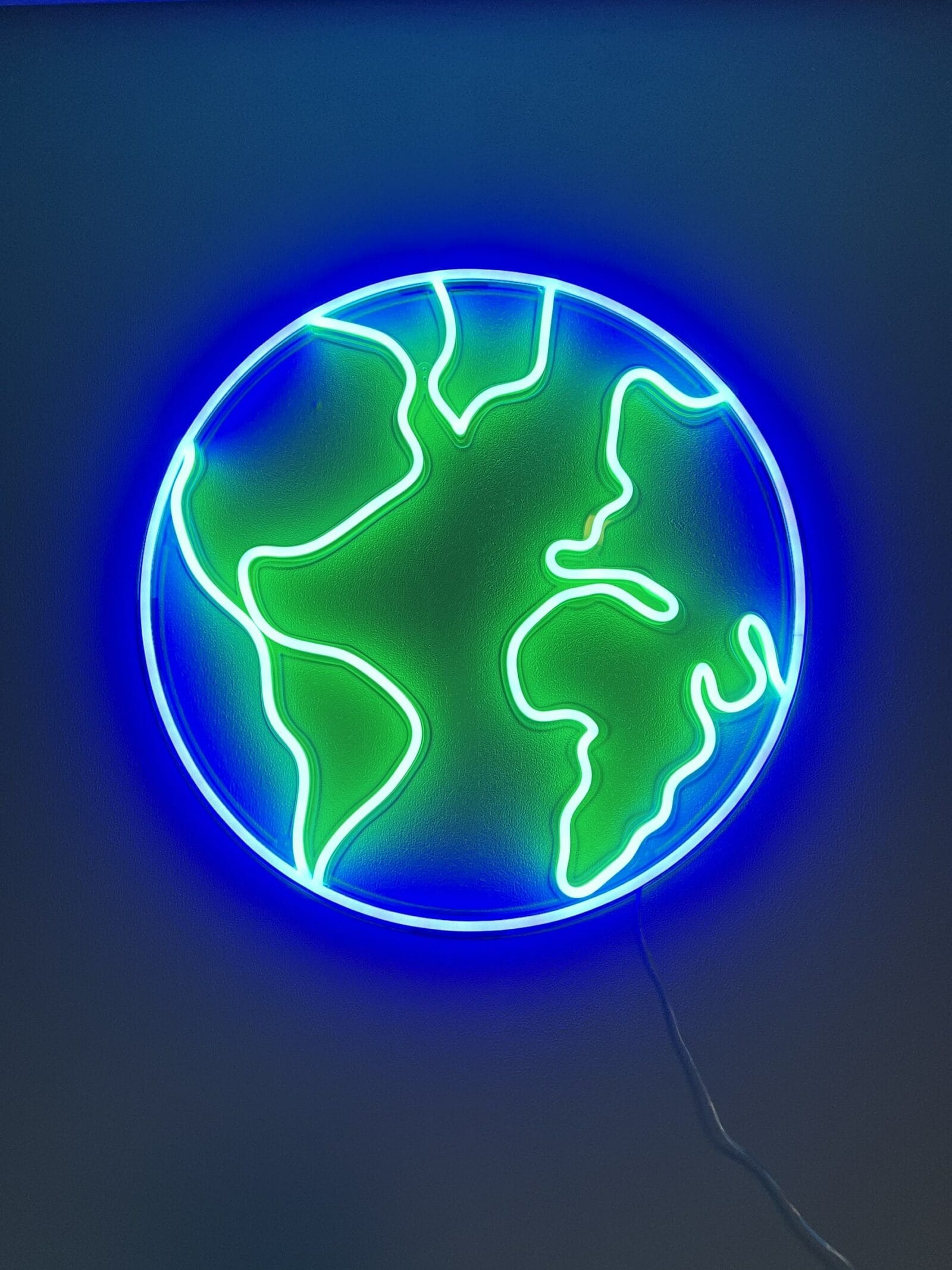 earth neon light