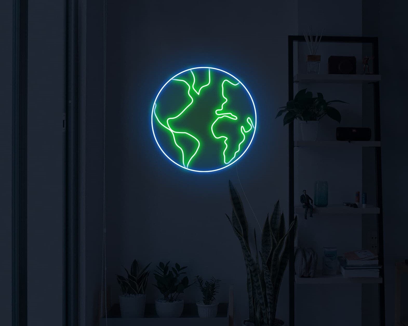 earth neon light