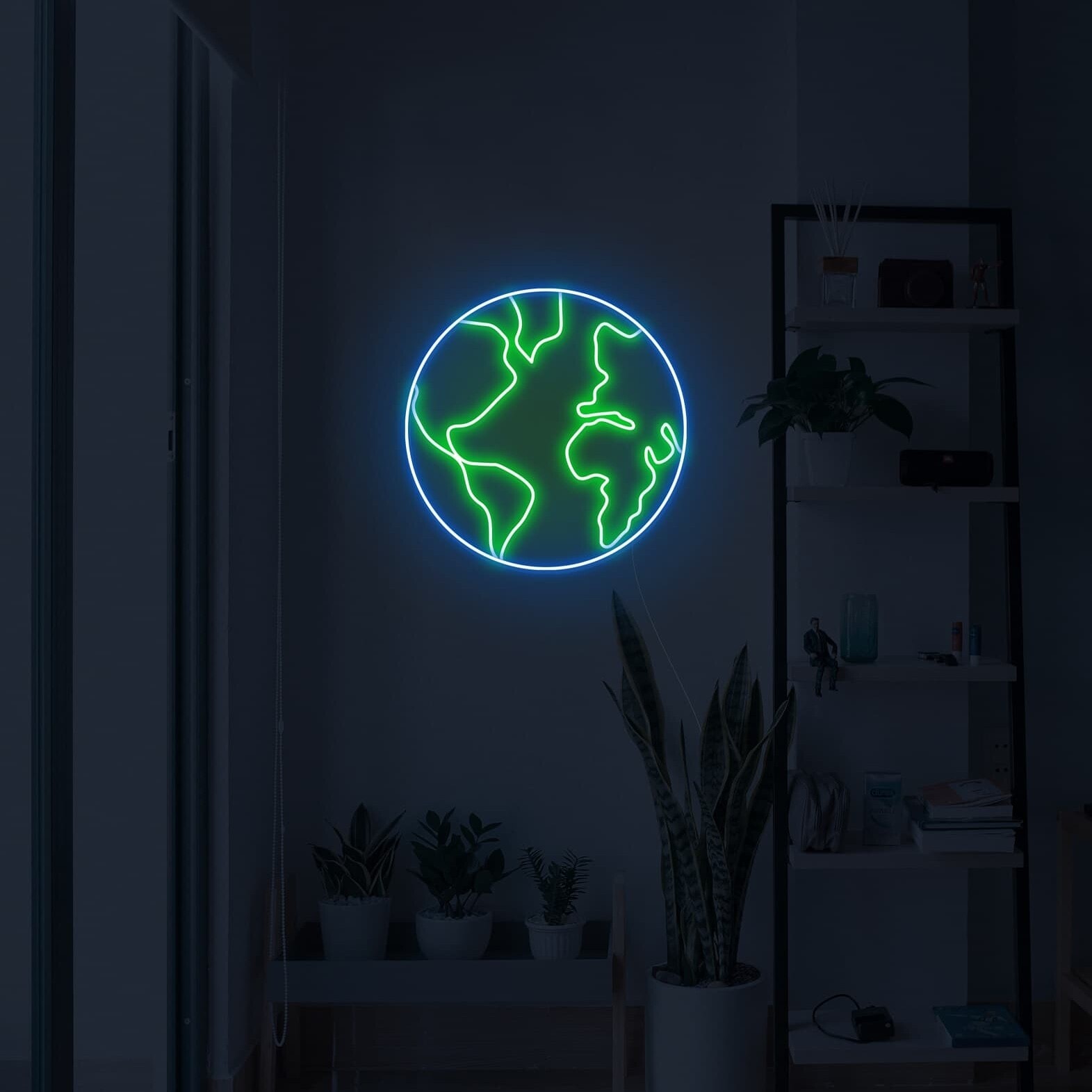 earth neon light