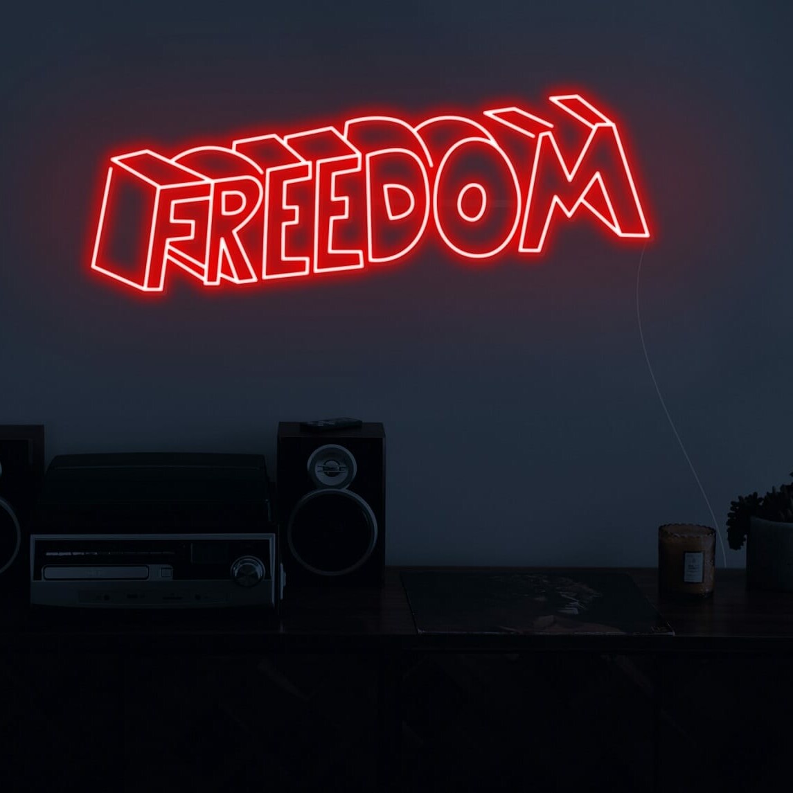 freedom neon light