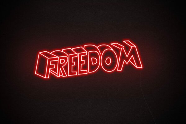 freedom neon signs