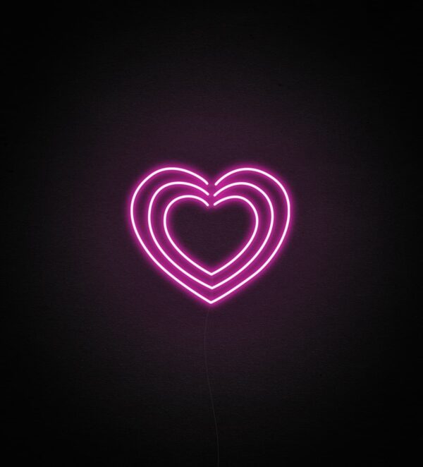 heart neon light