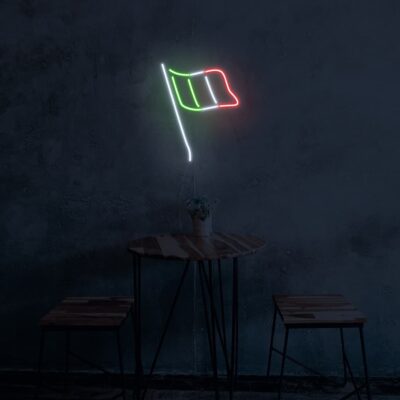 italy flag neon signs